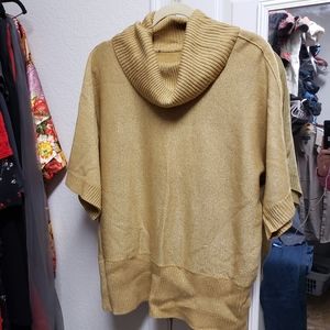 Gold Cowl Neck Sweater